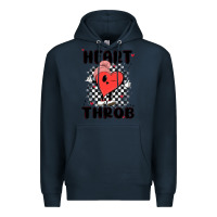 Navy heart throb Premium Hoodie - MaliasSmallBusiness