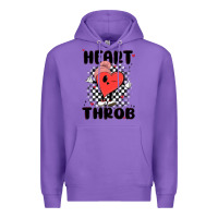 Purple heart throb Premium Hoodie - MaliasSmallBusiness