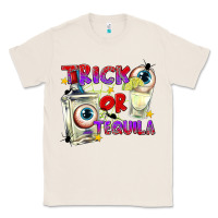 Natural Trick or Tequila Classic Tee - texasbilliewilder