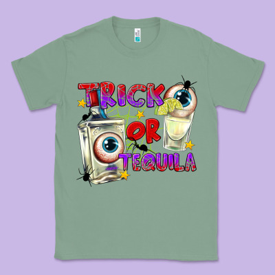 Trick Or Tequila Classic Tee Designed By Texasbilliewilder