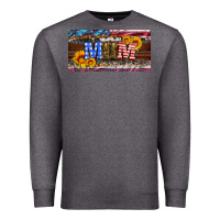 Charcoal Heather soldier mom license  plate Premium Sweatshirt - Artiststas