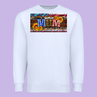Soldier Mom License  Plate Premium Sweatshirt Designed By Artiststas