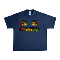 Navy Juneteenth eyes Urban Heavy Tee - RanaPortraitStore