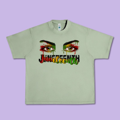 Juneteenth Eyes Urban Heavy Tee Designed By Ranaportraitstore