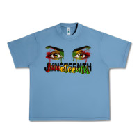 Pebble Blue Juneteenth eyes Urban Heavy Tee - RanaPortraitStore
