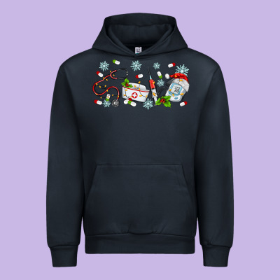 Christmas Nurse Urban Hoodie Designed By Maliassmallbusiness