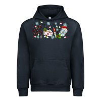 Navy christmas nurse Urban Hoodie - MaliasSmallBusiness