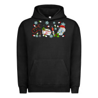 Pigment Black christmas nurse Urban Hoodie - MaliasSmallBusiness