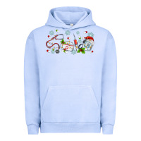 Pigment Grape Ice christmas nurse Urban Hoodie - MaliasSmallBusiness
