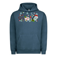 Pigment Midnight Navy christmas nurse Urban Hoodie - MaliasSmallBusiness