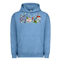 Pigment Pebble Blue christmas nurse Urban Hoodie - MaliasSmallBusiness