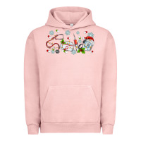Pigment Salmon christmas nurse Urban Hoodie - MaliasSmallBusiness