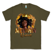 Army Green melanin queen Classic Tee - Zillion Design Studio