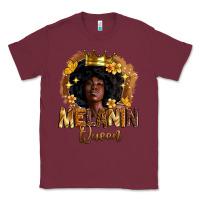Burgundy melanin queen Classic Tee - Zillion Design Studio
