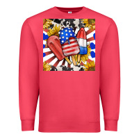 Cardinal patriotic popsicles and sunflowers Premium Sweatshirt - BundleAndBundleShop