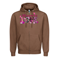 Chestnut all you need is love valentine's day Zipper Hoodie - FaDigitalArtStudio