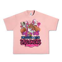 Salmon Just a girl obsessed with sneakers Urban Heavy Tee - RanaPortraitStore