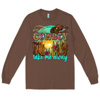 Chestnut cowboy take me away Long Sleeve Tee - Zillion Design Studio