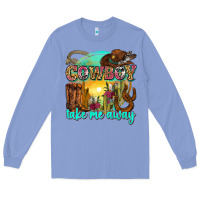 Colony Blue cowboy take me away Long Sleeve Tee - Zillion Design Studio