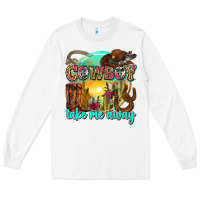 White cowboy take me away Long Sleeve Tee - Zillion Design Studio