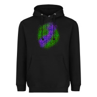 Black halloween leopard patch 3 Heavyweight Hoodie - BundleAndBundleShop