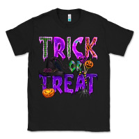 Black Trick or Treat Classic Tee - texasbilliewilder