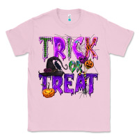 Bubblegum Pink Trick or Treat Classic Tee - texasbilliewilder