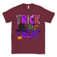 Burgundy Trick or Treat Classic Tee - texasbilliewilder
