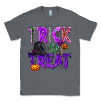 Charcoal Heather Trick or Treat Classic Tee - texasbilliewilder