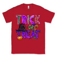 Red Trick or Treat Classic Tee - texasbilliewilder