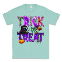 Seafoam Trick or Treat Classic Tee - texasbilliewilder