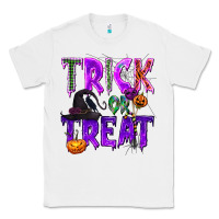 White Trick or Treat Classic Tee - texasbilliewilder