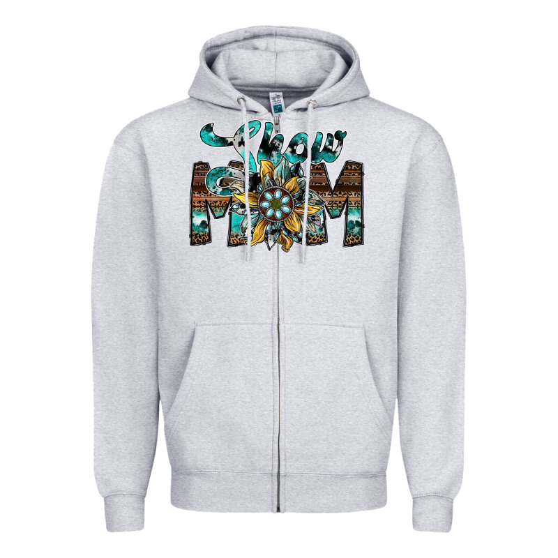 Show Mom Zipper Hoodie by SublimationCraftShop | Teevron