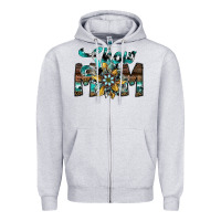 Heather Grey show mom Zipper Hoodie - SublimationCraftShop