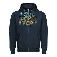 Navy show mom Zipper Hoodie - SublimationCraftShop