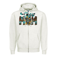 Oatmeal Heather show mom Zipper Hoodie - SublimationCraftShop