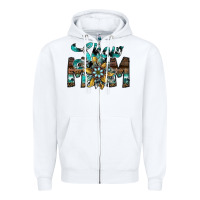 White show mom Zipper Hoodie - SublimationCraftShop