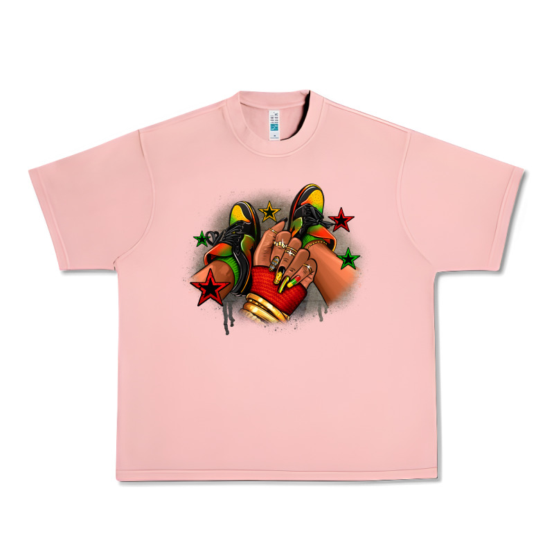 Juneteenth Black Girl Sneakers Urban Heavy Tee by RanaPortraitStore | Teevron
