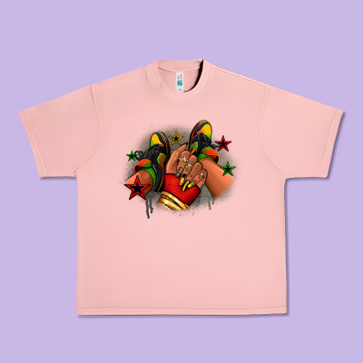 Juneteenth Black Girl Sneakers Urban Heavy Tee Designed By Ranaportraitstore