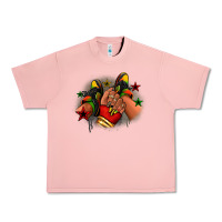 Salmon Juneteenth black girl sneakers Urban Heavy Tee - RanaPortraitStore