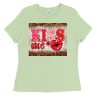 Matcha valentine's day kiss me Ladies Tee - BarkalooDesign