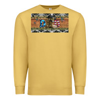 Antique Gold soldier dad license  plate Premium Sweatshirt - Artiststas
