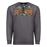 Charcoal Heather soldier dad license  plate Premium Sweatshirt - Artiststas