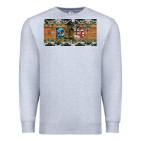 Heather Grey soldier dad license  plate Premium Sweatshirt - Artiststas