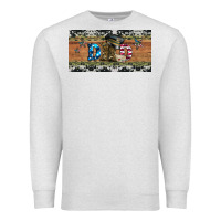 Oatmeal Heather soldier dad license  plate Premium Sweatshirt - Artiststas