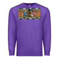 Purple soldier dad license  plate Premium Sweatshirt - Artiststas