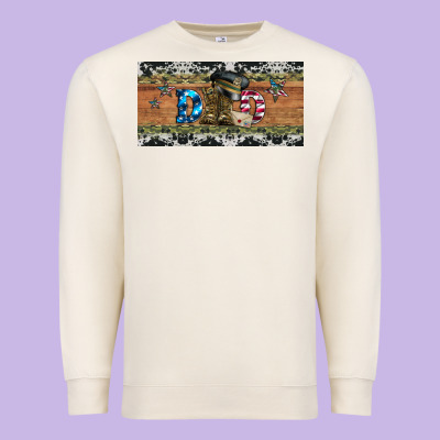 Soldier Dad License  Plate Premium Sweatshirt Designed By Artiststas