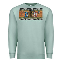 Seafoam soldier dad license  plate Premium Sweatshirt - Artiststas
