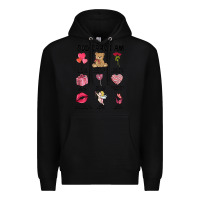 Black god says i am valentine's day Premium Hoodie - MaliasSmallBusiness