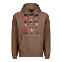 Chestnut god says i am valentine's day Premium Hoodie - MaliasSmallBusiness